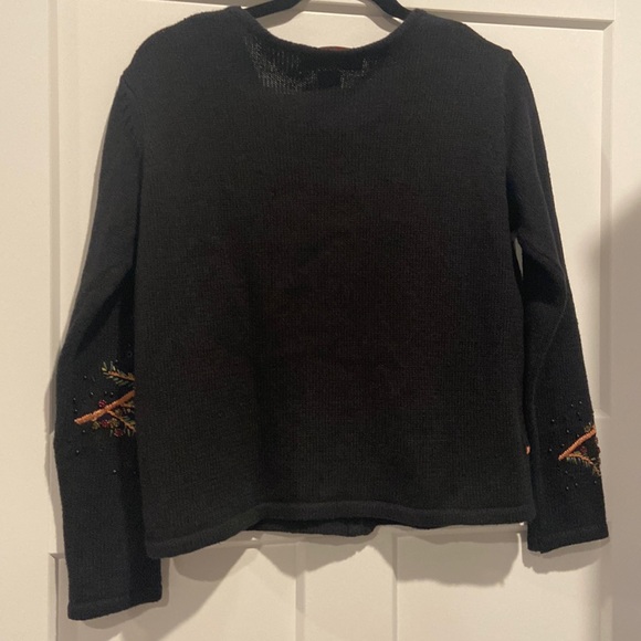 Cardinal sweater Heirloom Collectibles Sequin Cardinal Zip-up Christmas cardigan - Picture 12 of 14